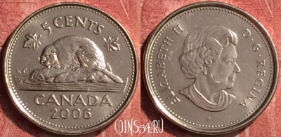 Канада 5 центов 2006 года, KM# 491, 408-073