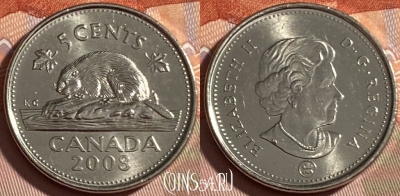 Канада 5 центов 2008 года, KM# 491, 489р-060