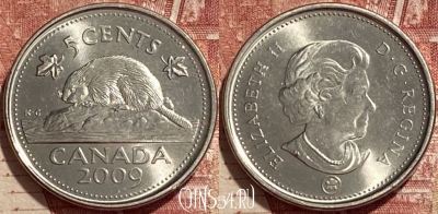 Канада 5 центов 2009 года, KM# 491, 410q-057