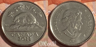 Канада 5 центов 2011 года, KM# 491, 489р-087