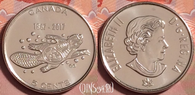 Канада 5 центов 2017 года, UNC, 177k-046