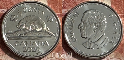 Канада 5 центов 2025 года, UNC, 506s-089