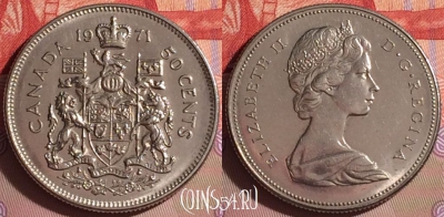 Канада 50 центов 1971 года, KM# 75.1, 059j-072