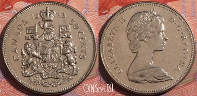 Канада 50 центов 1973 года, KM# 75.1, a096-068