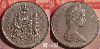 Канада 50 центов 1976 года, KM# 75.1, 059j-103