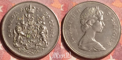 Канада 50 центов 1976 года, KM# 75.1, 298o-064