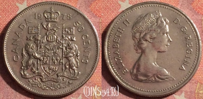Канада 50 центов 1978 года, KM# 75.3, 377-068