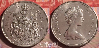 Канада 50 центов 1980 года, KM# 75.3, 059j-109