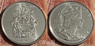 Канада 50 центов 2002 года, KM# 444, UNC, 506s-116