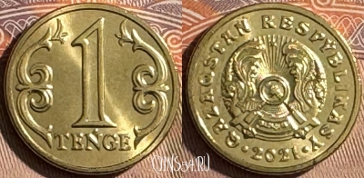 Казахстан 1 тенге 2021 года, UNC, 504s-015