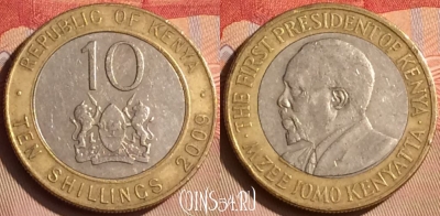 Кения 10 шиллингов 2009 года, KM# 35.1, 447-031