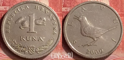 Хорватия 1 куна 2009 года, KM# 9.1, 280m-064