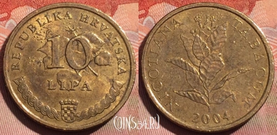 Хорватия 10 лип 2004 года, редкая, KM# 16, 059b-090
