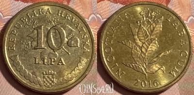 Хорватия 10 лип 2016 г., редкая, KM# 16, 489р-061