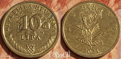 Хорватия 10 лип 2021 г., редкая, KM# 6, 462r-165 ♛
