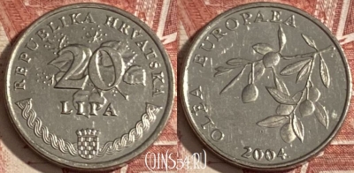 Хорватия 20 лип 2004 года, редкая, KM# 17, 349r-098 ♛