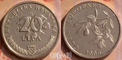 Хорватия 20 лип 2006 года, редкая, KM# 17, 414-076