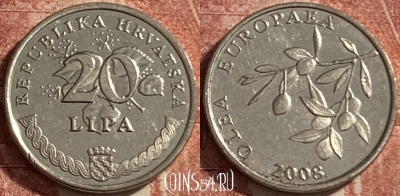 Хорватия 20 лип 2008 г., редкая, KM# 17, 485р-041 ♛
