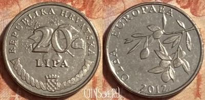 Хорватия 20 лип 2012 года, редкая, KM# 17, 488р-014
