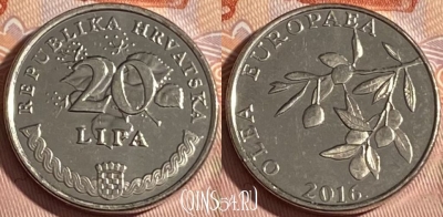 Хорватия 20 лип 2016 года, редкая, KM# 17, 314r-006
