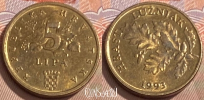 Хорватия 5 лип 1993 года, KM# 5, 097s-140