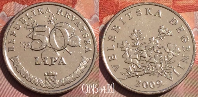 Хорватия 50 лип 2009 года, KM# 8, 259a-073