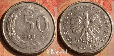 Польша 50 грошей 2013 года, Y# 281, 159n-141