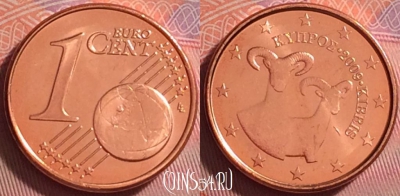 Кипр 1 евроцент 2009 года, KM# 78, UNC, 293j-120