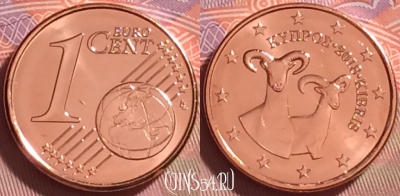 Кипр 1 евроцент 2018 года, KM# 78, UNC, 276j-012