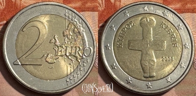 Кипр 2 евро 2008 года, KM# 85, 468s-621