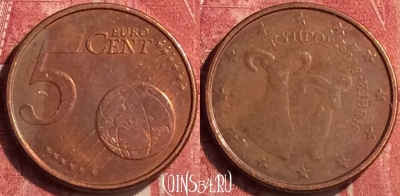 Кипр 5 евроцентов 2009 года, KM# 80, 407-071