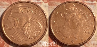 Кипр 5 евроцентов 2009 года, KM# 80, 489р-009
