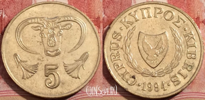 Кипр 5 центов 1994 года, KM# 55.3, 208-060