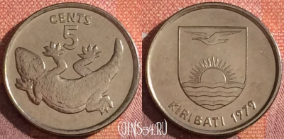 Кирибати 5 центов 1979 года, KM# 3a, 044h-034
