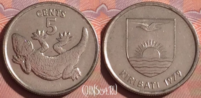 Кирибати 5 центов 1979 года, KM# 3a, 055i-126