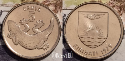 Кирибати 5 центов 1979 года, KM# 3a, 240-088