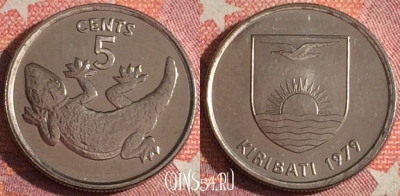 Кирибати 5 центов 1979 года, KM# 3a, 366-086