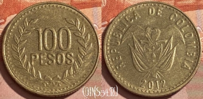 Колумбия 100 песо 2012 г., старый тип, KM# 285, 309r-008 ♛