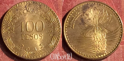 Колумбия 100 песо 2013 года, KM# 296, 399-117