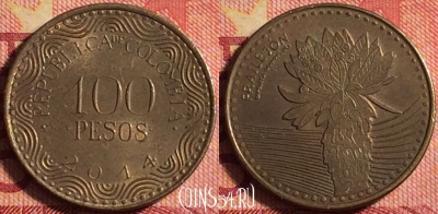 Колумбия 100 песо 2014 года, KM# 296, 173j-077