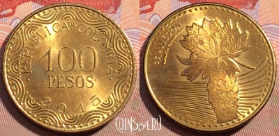 Колумбия 100 песо 2015 года, KM# 296, 097b-005
