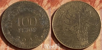 Колумбия 100 песо 2016 года, KM# 296, 462r-278
