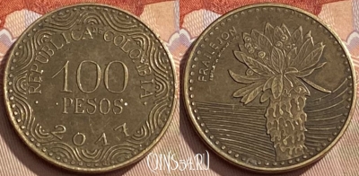 Колумбия 100 песо 2017 года, KM# 296, 429q-058