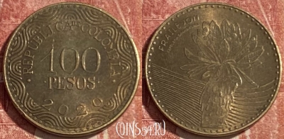 Колумбия 100 песо 2020 года, KM# 296, 432r-066