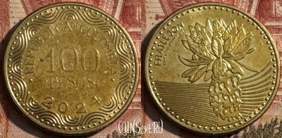 Колумбия 100 песо 2024 года, KM# 296, 208s-131