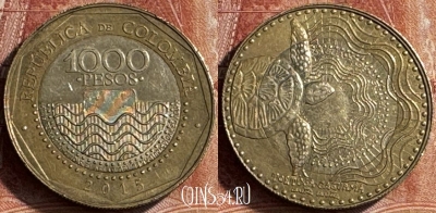 Колумбия 1000 песо 2015 года, KM# 299, 180s-079