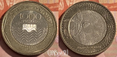 Колумбия 1000 песо 2023 года, KM# 299, 305r-040