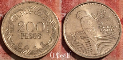 Колумбия 200 песо 2012 года, KM# 297, 231-037