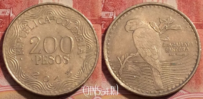 Колумбия 200 песо 2013 года, KM# 297, 227-047