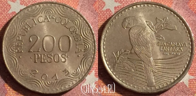 Колумбия 200 песо 2013 года, KM# 297, 346-030